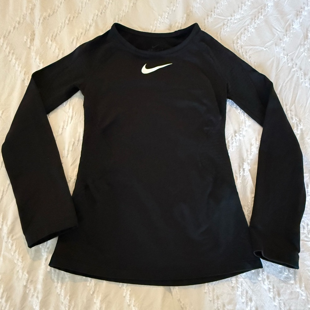 Nike Girl’s Black Long Sleeve Dri-Fit Shirt